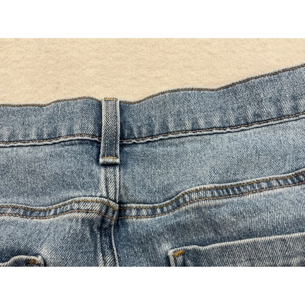 Hollister Wide Leg Super Baggy Jeans Med Wash Relaxed Fit 34x34 Mens Blue Denim